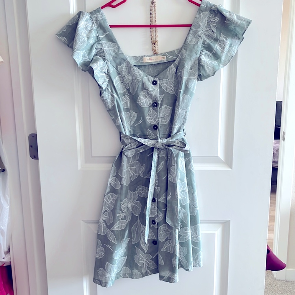 Green Floral Dress